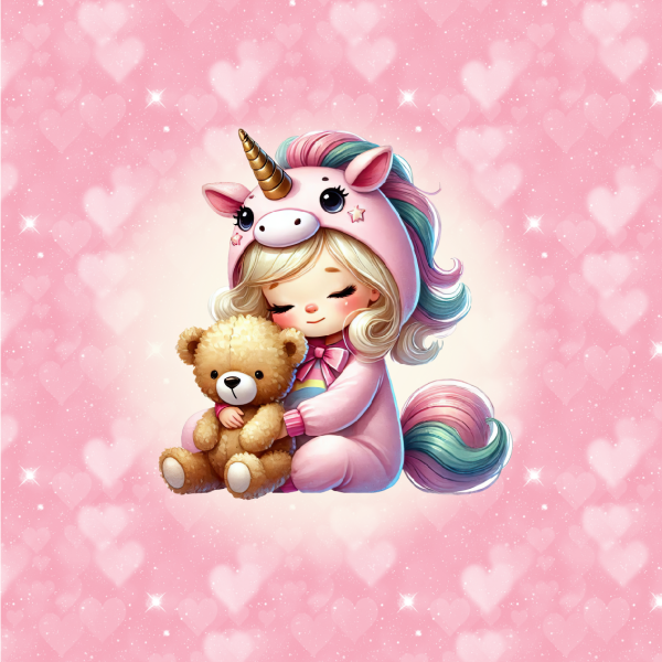 VB Little Unicorn Girls in Love Panel 1